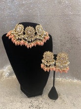 Load image into Gallery viewer, Kundan Choker Set with Earrings - 3 colors