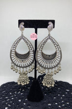 Load image into Gallery viewer, Oxidized Silver Earrings/Jhumkis