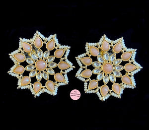 Lightweight Kundan Star Studs - 5 colors