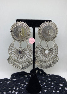 Oxidized Silver Earrings/Jhumkis