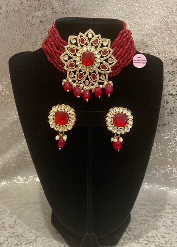 Hydrobeads Kundan Choker Sets - 2 colors