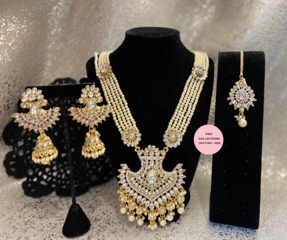 White Gold Rani Haar