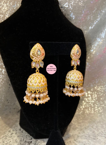 HQ Gold Pink Jhumki