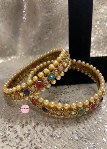 Multicolored Pearls Kadhe Set