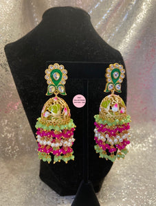 HQ Painted Beads Jhumkis - 2 Colors