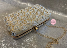 Load image into Gallery viewer, Gold White Mirror Clutch