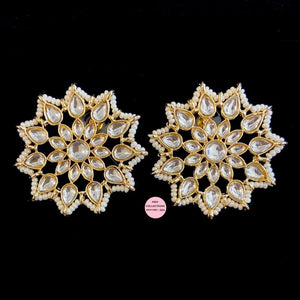 Lightweight Kundan Star Studs - 5 colors