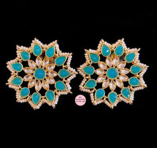 Load image into Gallery viewer, Lightweight Kundan Star Studs - 5 colors