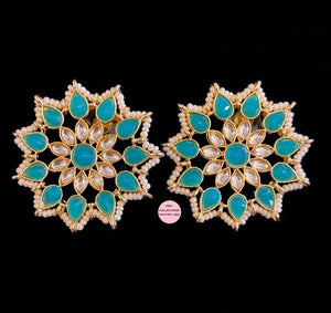 Lightweight Kundan Star Studs - 5 colors