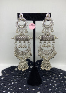 Oxidized Silver Earrings/Jhumkis