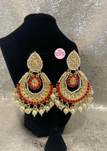 Pearls Kundan Earrings - 5 Colors