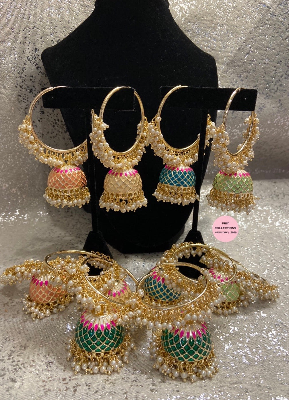 Painted Pearls Jhumki Waliya