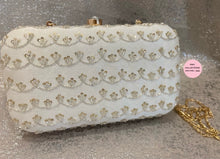 Load image into Gallery viewer, White Embroidery Clutch